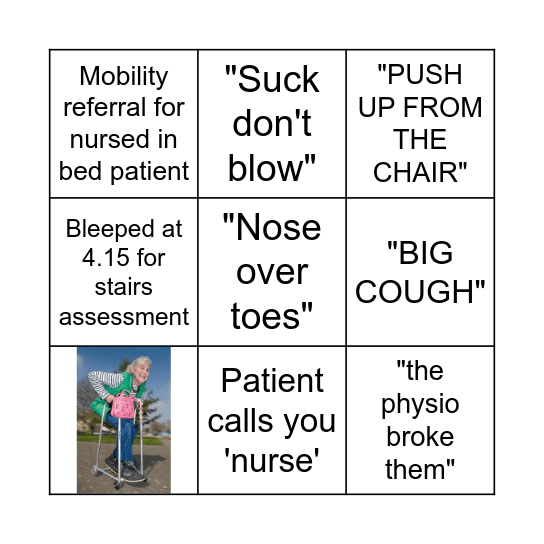 Physio Bingo! Bingo Card