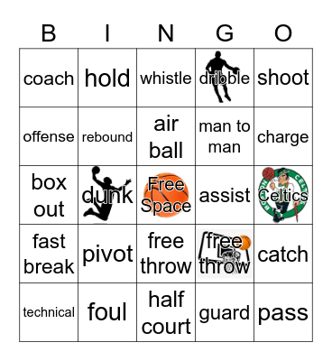 BASKETBALL Bingo Card
