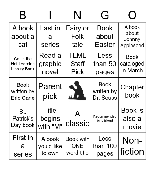 March Book Bingo Card