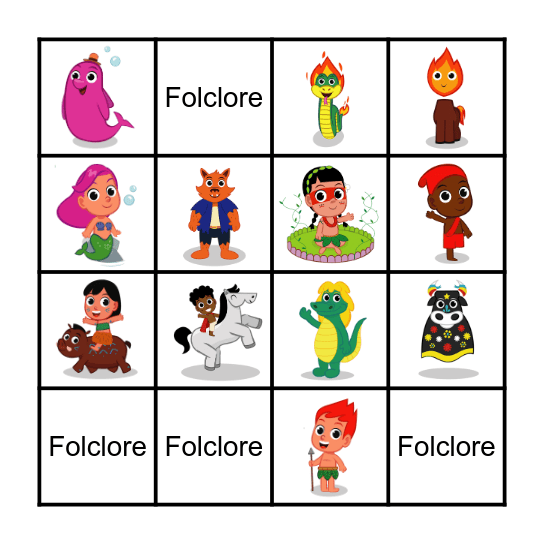 Folclore Bingo Card