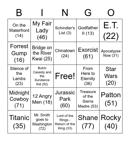 TXEB August Bingo Card