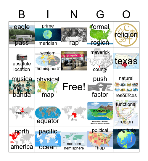 basics of geo bingo Card