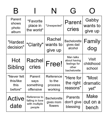 Bach Bingo Card