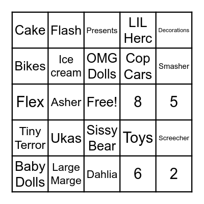 Happy Birthday Bingo Card