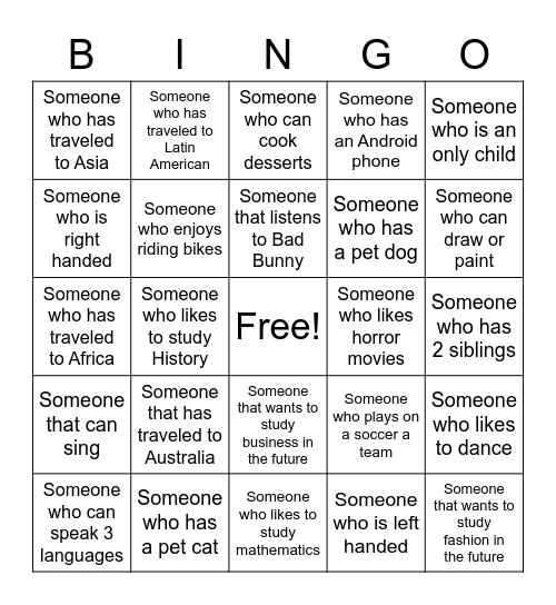 Bingo Card