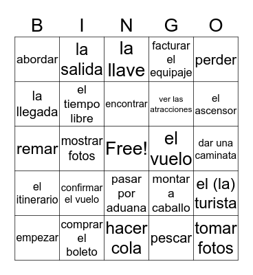 Unidad 1 Costa Rica Bingo Card