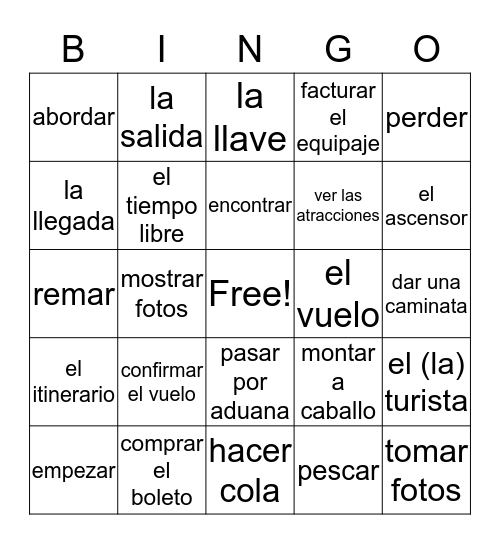 Unidad 1 Costa Rica Bingo Card