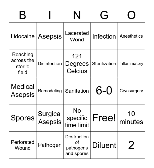 Chapter 24 and 25 Review Bingo Card