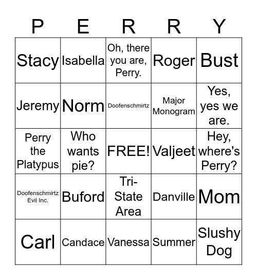 I Know What We're Going To Do Today Bingo Card