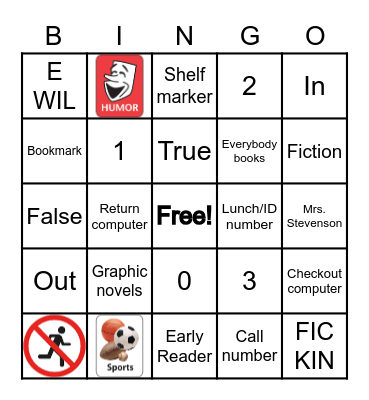 Library Orientation Bingo Card