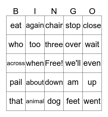 2nd Grade Bingo Mania Bingo Card