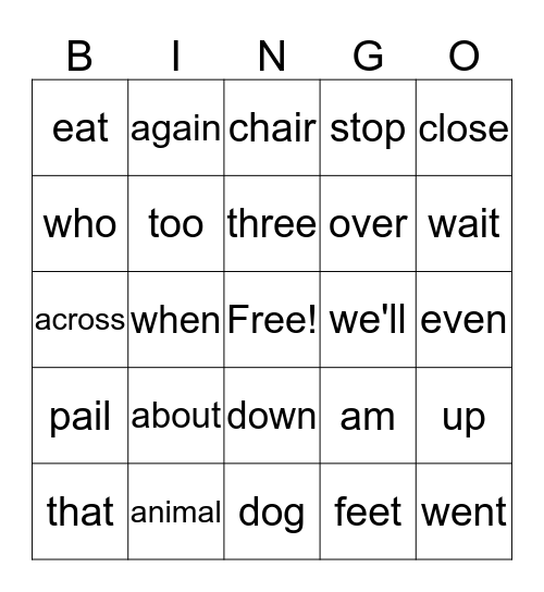 2nd Grade Bingo Mania Bingo Card