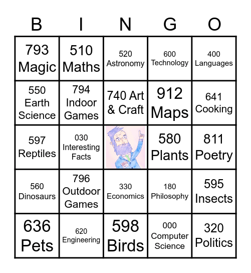 Dewey Decimal Bingo Card