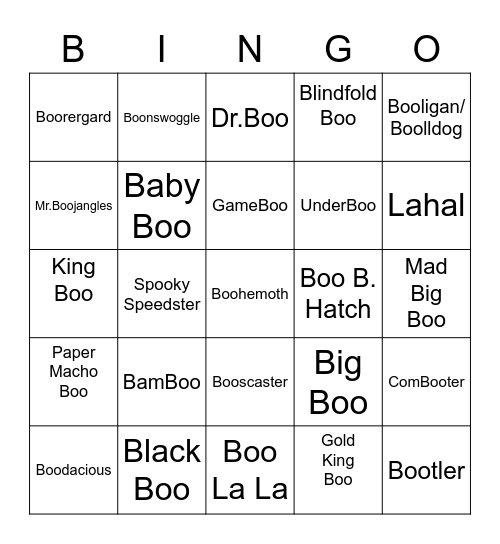 Tutel's Bingo Card (Round 1) Bingo Card
