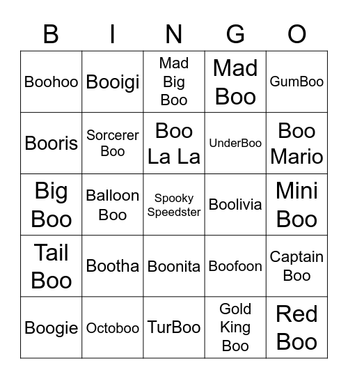 MarioMart's Bingo Card (Round 2) Bingo Card
