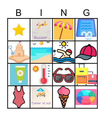 El verano Bingo Card