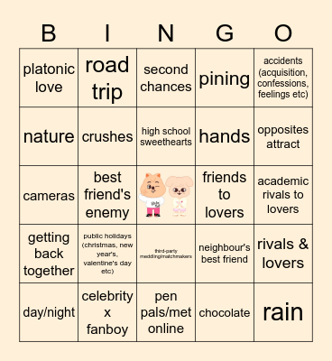SEUNGSUNG Bingo Card