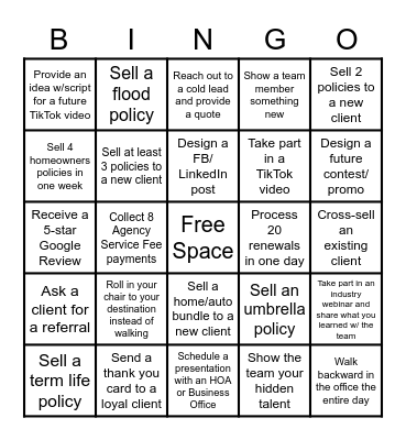 Align September Promo Bingo Card