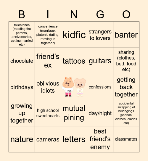 SEUNGSUNG Bingo Card