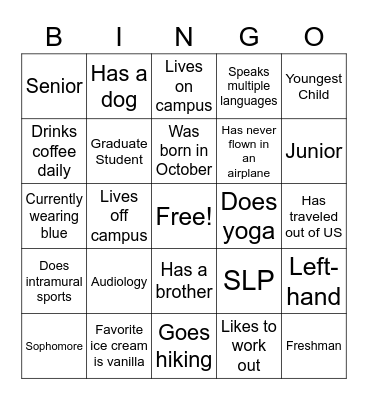 UND NSSLHA Bingo Card