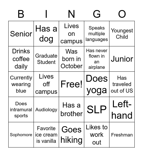 UND NSSLHA Bingo Card