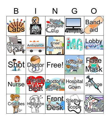 Doctor Bingo Card