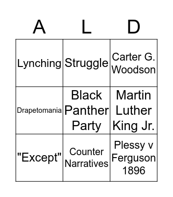 Donut Bingo! Bingo Card