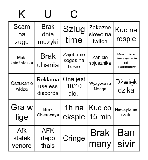 BINGO SALARKANA Bingo Card