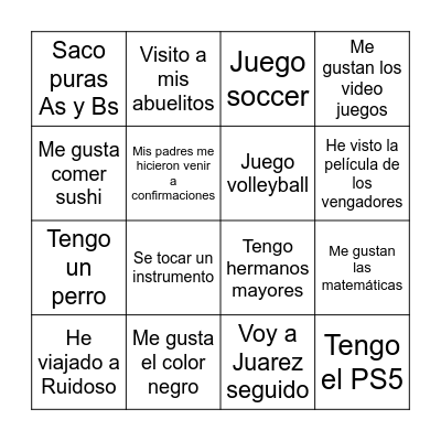 BINGO Card
