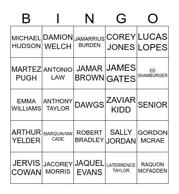 B   U   L   L   D   O   G    Bingo Card