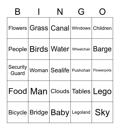 Canal View Bingo Card