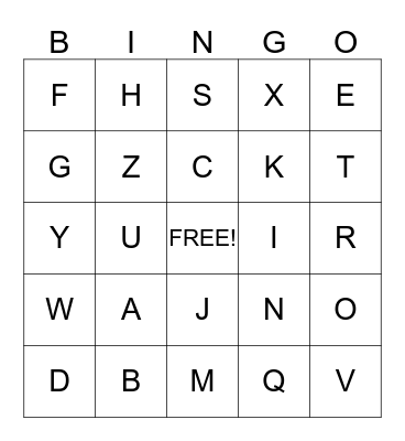 ABC DO YOU SIGN Bingo Card