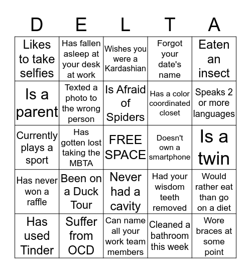 FIRST FRIDAYS BINGO Card