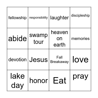 Get to Know Chi Alpha! Bingo Card