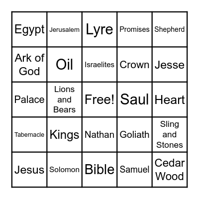 Kingo! Bingo Card