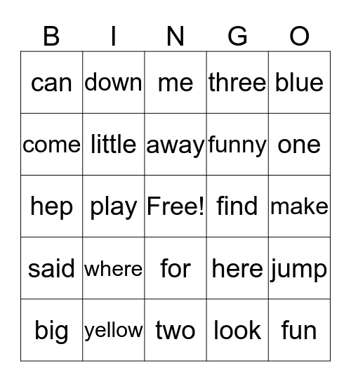 Carlie's BINGO  Bingo Card