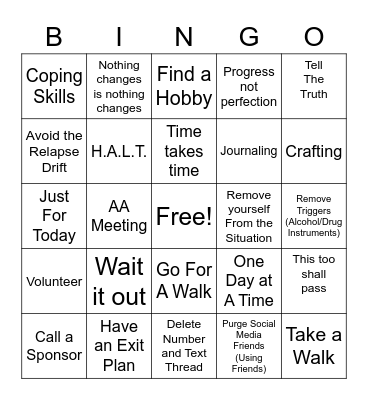 IOP Bingo Card