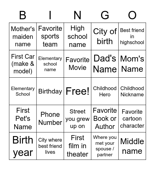 Social Engineering Bingo - Time to Reset Bingo Card