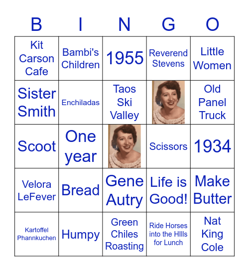 Betty's 88th Birthday Bash Bingo Card