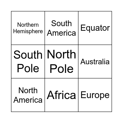 The World Bingo Card