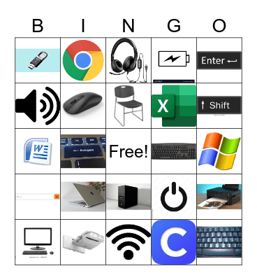 Computer Lab Bingo Card