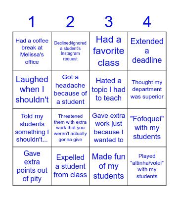 INTEGRATION DAY 2022 - TEACHERS Bingo Card