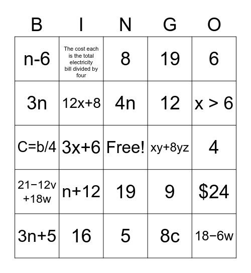 CLSM7_End of unit 2 review Bingo Card