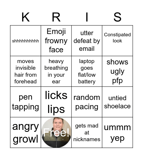 Kringo Bingo Card