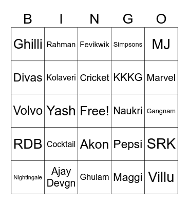 Panasonic BINGO Card