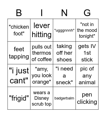 JESS BINGO Card