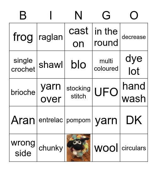 YARN Bingo Card