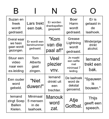 JVW 2022 Bingo Card