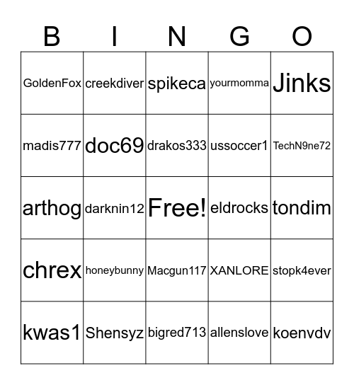 OCTOBER FUN Bingo Card