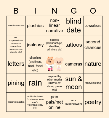 SEUNGSUNG Bingo Card